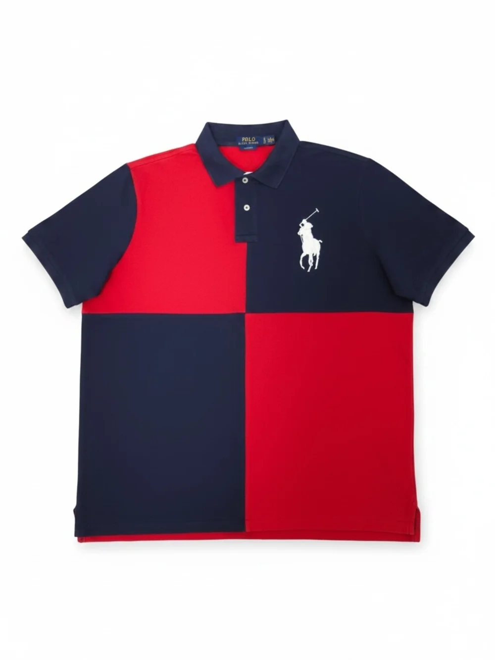 Polo Ralph Lauren Big Pony Color Block Polo Shirt Mens XL - Picture 2 of 5